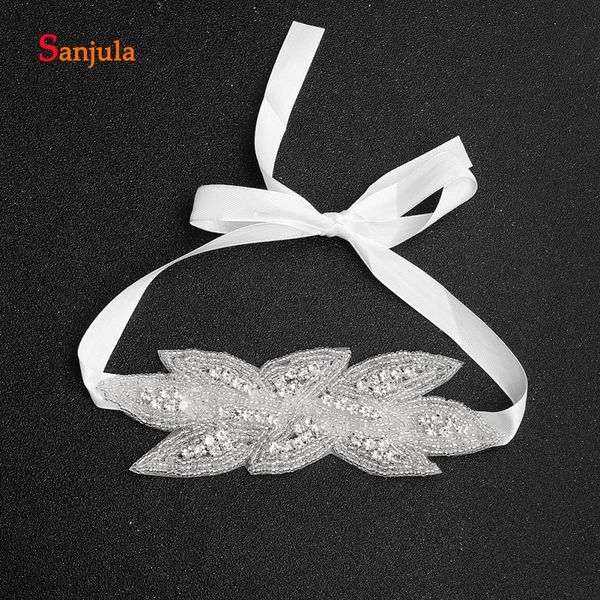 

stunning beaded rhinestones wedding accessories bridal headband hair decorations with ribbon accesorios para boda ha354