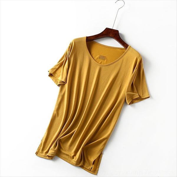 

женская короткими рукавами медный провод круглый воротник футболки медный провод с короткими рукавами женщин верхней средней и большой разме, White