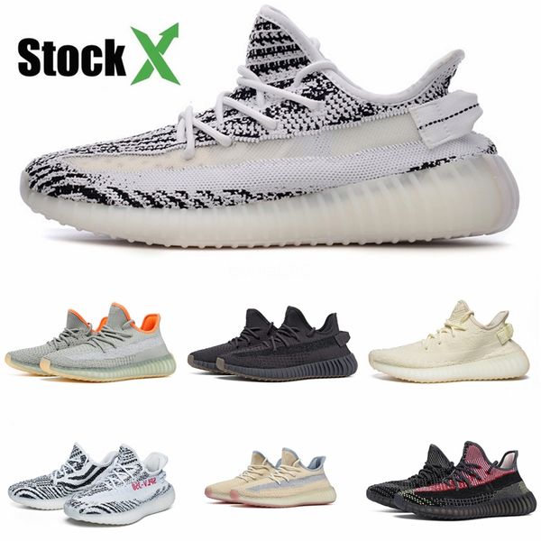 

2020 kanye beluga white cream frozen yellow oreo bred blue tint zebra yebra kanye west running shoes sneaker #qa762