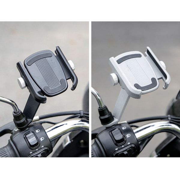

2019 aluminium alloy bike phone holder mobile phone holder 4-7 inch mobile phones motorcycle titanium/black for bike handlebars