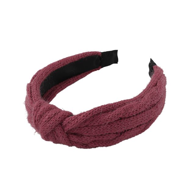

new fashion knot cross tie women hairband knitted bow hoop hair accessories girls hair band twist headband, Golden;white