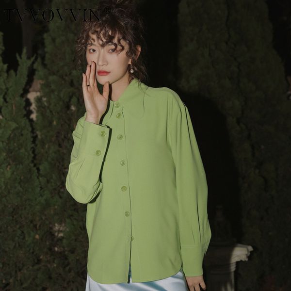 

tvvovvin designer shirts for women blouse green long sleeve butterfly collar shirt new arrival high fashion clothing rj3k, White