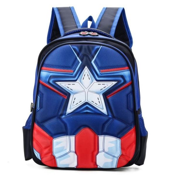 

3D Человек-паук Капитан Америка Супермен Детская школа Сумки Schoolbag Детский сад Нач