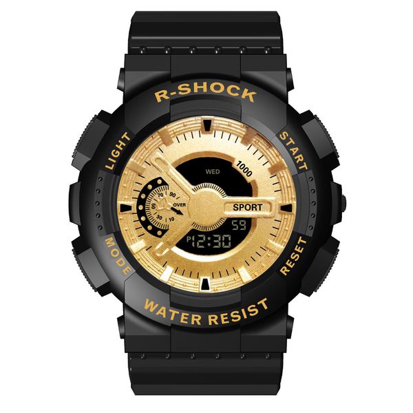 

watches men watch honhx luxury mens digital led watch date sport men outdoor electronic reloj hombre watches, Slivery;brown