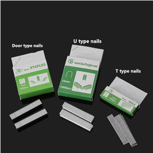 

t shape/u shape/ door shape nails for nail gun manual straight nail gun staples nailer stapler