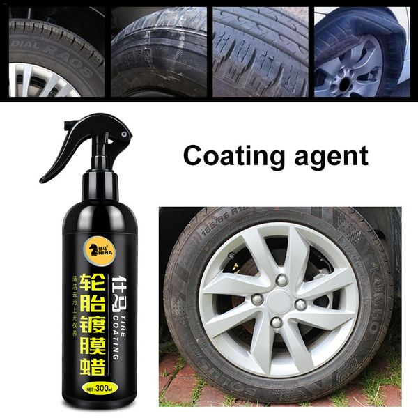 

300ml car tire coating agent wax brightener decontamination glazing motorcycle tire protector auto restoration accessory