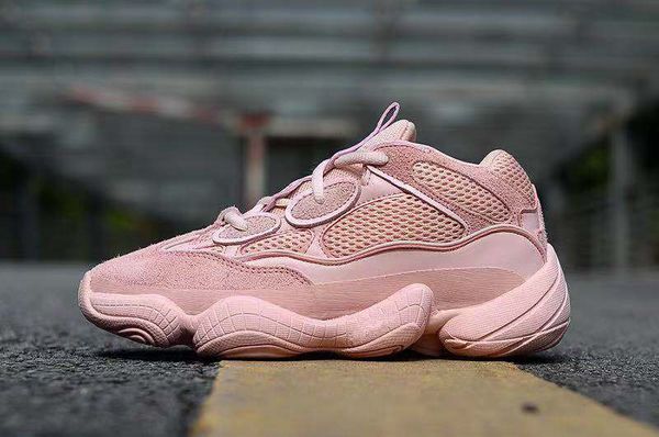 

2019 new salt wave runner 500 blush desert rat 500 super moon pink running shoes kanye west mens women sneaker sports shoes