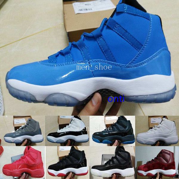 

11)xi bred concord gamma legend blue basketball shoes athletics sports shoes discount sports mens basketball shoes 11s, Black