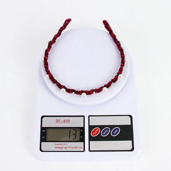 

2.4cm wide темперамент оголовье pearl twist стиль braid упругого диапазон волосы прическа дама волосы 2.4cm wide gxxxn, Black;brown