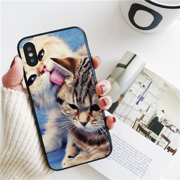 

часть fundas роскошные две кошки чехол для iphone 11 про хз макс xr и чехол для iphone 6s плюс 5s 8 7 юв чехол мягкий силиконовый чехол