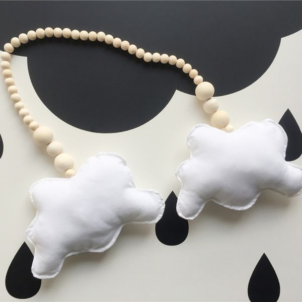 

nordic children room decoration cloud wood kids room suspended cloud decoration craft
