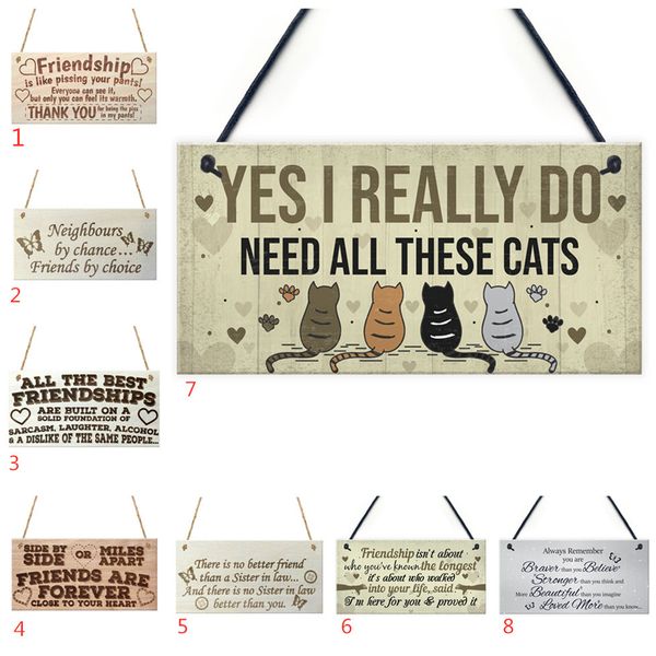 

wooden funny door hanging bedroom christmas cats sign pet lover hanging plaques friendship sign plaque
