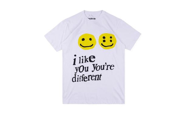 

19SS CPFM XYZ Tshirt Graffiti Smile Face CPFM.XYZ W.W.C.D I LIKE YOU Kanye West Hip Hop Streetwear TEE CPFM T-shirts Men Women