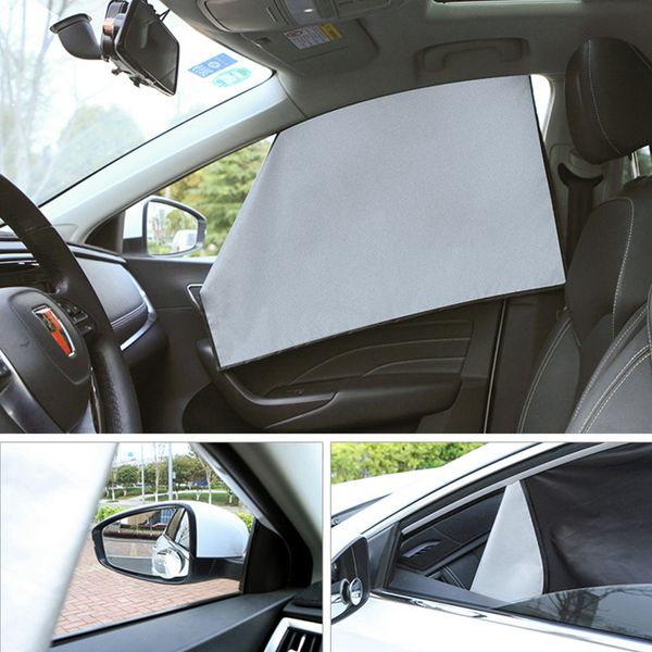 

1ps magnetism car window sunshade curtain foldable summer sun protection lightproof insulation mat