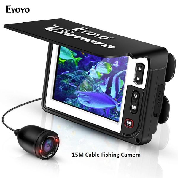 

eyoyo portable underwater fishing camera video fish finder 3.5 inch lcd monitor waterproof 1000 tvl hd camera for fishing