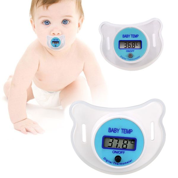 

soft infant baby kid nipple lcd digital mouth pacifier thermometer children health safety care yjs dropship
