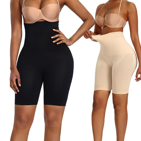 

women high waist seamless body shaper butt lifter shapewear tummy control panties plus size waist trainer slimming tummy underwear, Black;white