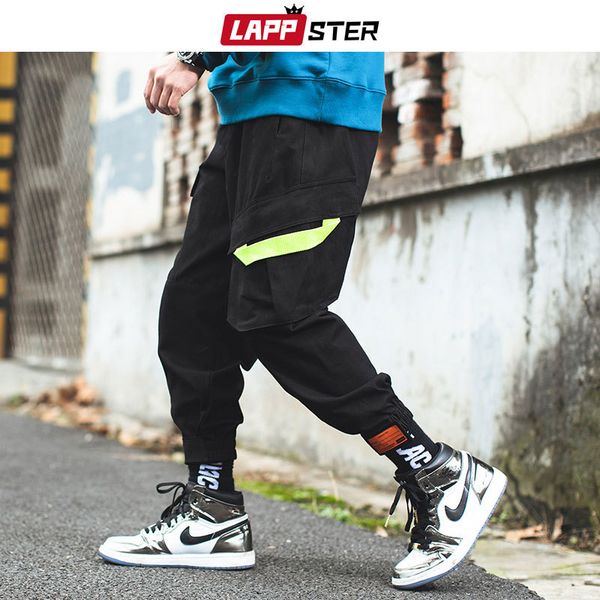 

мужчины япония streetwear cargo pants 2019 комбинезоны мужские harajuku joggers мужской vintage брюки black spring тренировочные брюки
