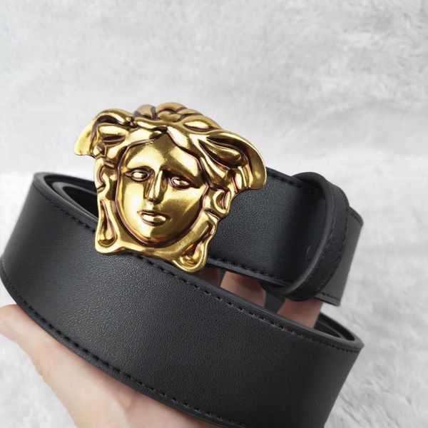 

новые мужская мода medusa пояса мужской дизайн пояса досуг большой золотой пряжкой деловых людей способа medusa конструкции длина ленты 100, Black;brown