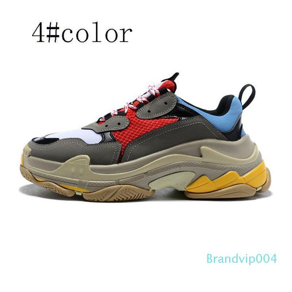 

2019 new designer shoes fashion paris 17fw triple s sneakers casual dad mens women black white sports 35