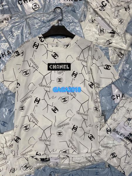 

high end женщины девушки футболка пэчворк на всем протяжении письмо шаблон круглый вырез с короткими рукавами блузка футболка мода дизайн ро, White