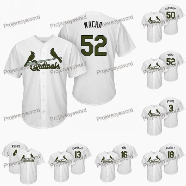 

St. Louis 52 Michael Wacha Memorial Day Cardinals Jersey Jedd Gyorko Yadier Molina Matt Carpenter Kolten Wong Carlos Martinez Dexter Fowler