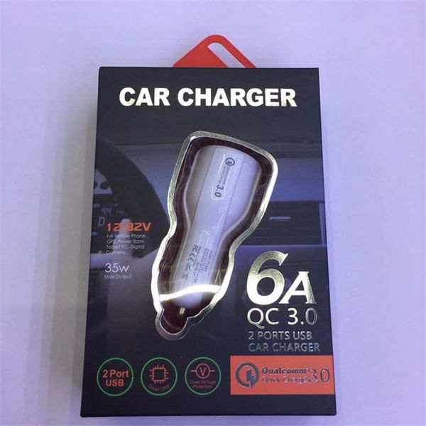 

car charger quick charge 3.0 qc 3.0 fast charging adapter dual usb car-charger ing