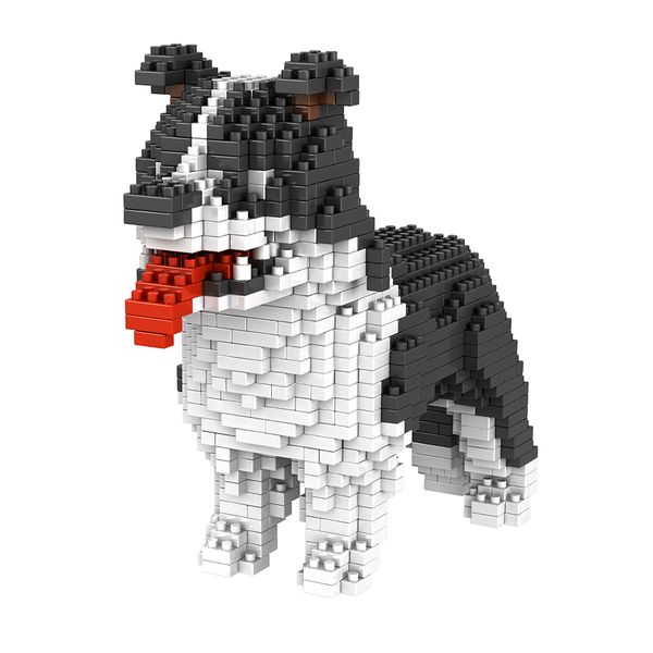 

dog building blocks mini diamond particles blocks bricks husky keji teddy compatible legoing creative diy children toys block