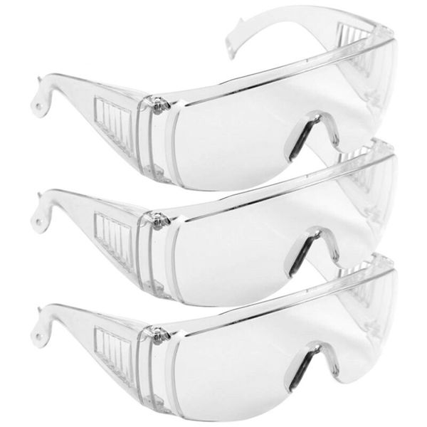 2 Tipo Protetor de Segurança Óculos de Visão Ampla Visão Indireta Descartável Prevenir Infecção Máscara Eye Anti-Fog Splash Goggles Nwe