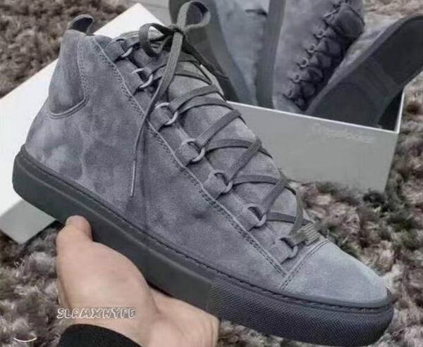 

мужчины классические неподдельной кожи женщин арена flats кроссовки мужчина высокого верха обуви мужчин вскользь lace up обувь большого разм, Black