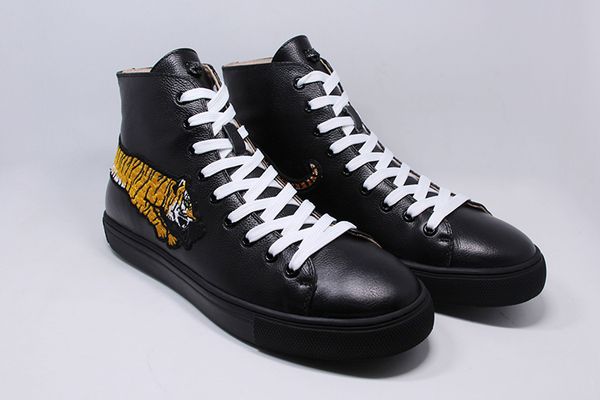 

luxury fashion designer shoes mens womens snake ace genuine leather designer sneakers gift flat boots comfortable casual shoes 35-46, Black