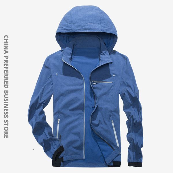 

autumn thin breathable hooded light jackets spring zipper windproof loose coat overcoat men jacket, Black;brown