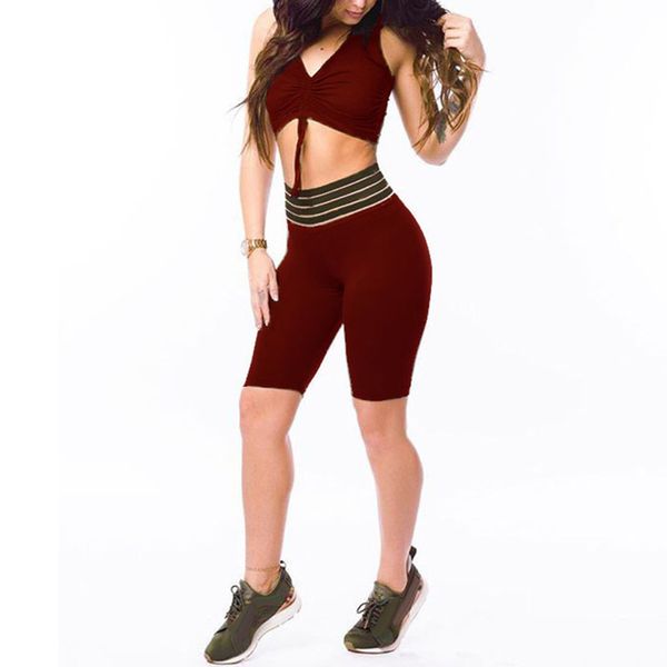 

high waist sport shorts for women fitness hip raise workout running gym shorts quick dry yoga gym clothes, White;red