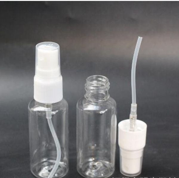 Bottiglie spray di plastica, nebulizzatori vuoti da 1 oz (30 ml), atomizzatore di profumo da viaggio per soluzioni detergenti (flaconi spray, bianco + trasparente)
