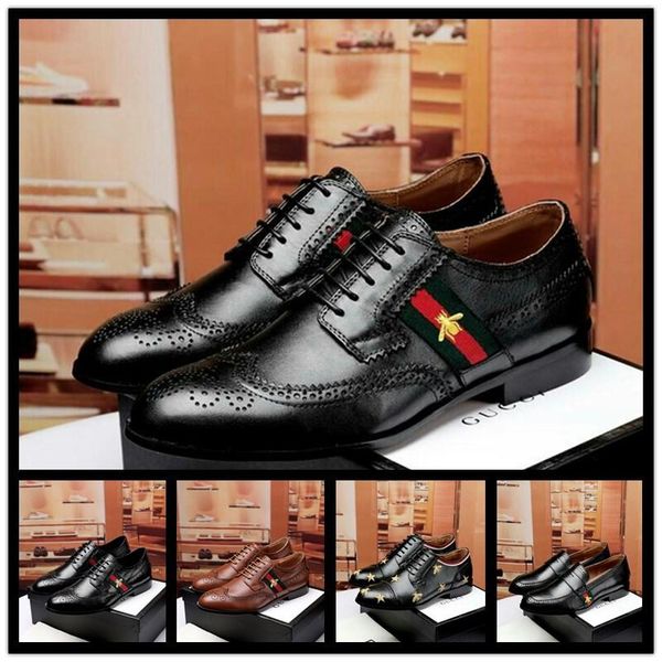 

a1 men designers charming glitter embroidery crown flats dress loafers gentleman shoes male wedding homecoming evening groom prom shoes, Black