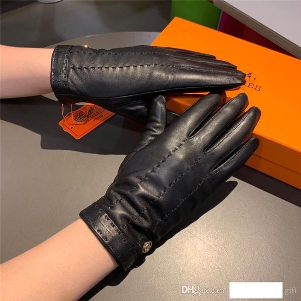 

female winter gloves workmanship genuine leaather riding gloves bozer outdoor golf fluff gloves for women, Blue;gray