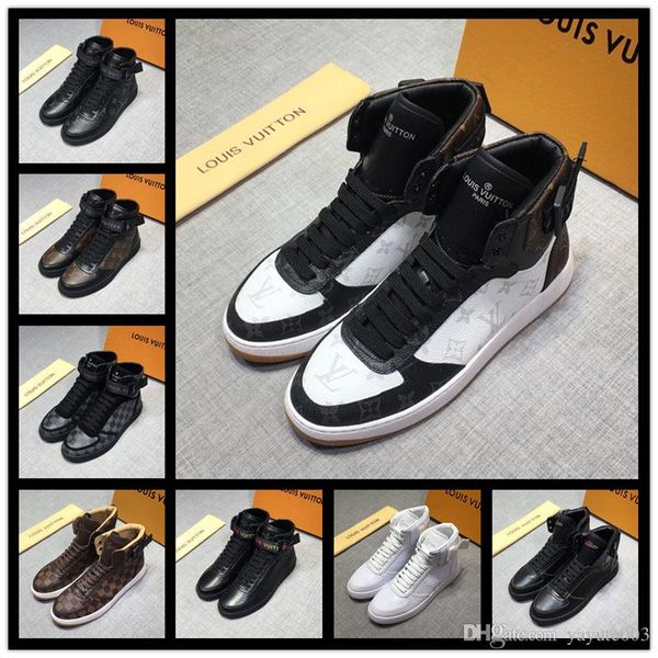 

iduzi men shoes sapatos tenis masculino male fashion autumn winter leather boots for man casual high canvas men shoes, Black;red