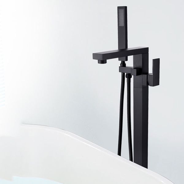 

floor bathtub faucet shower flower set vertical bathtub faucet and cold copper