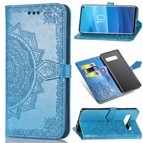 

Iphone 11 Pro Max 2020 XR XS MAX 8 7 6 Galaxy S10 Lite Note 10 9 S9 Hua Wei P30 Pro Phone Case Imprint Flower Wallet Leather 1