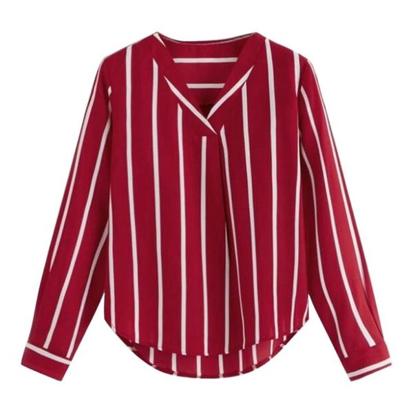 

jaycosin женщины нашивки блузы основные продажи кнопка solid color 2020 футболка с длинным рукавом женский шифон женская одежда tops110 # 10, White