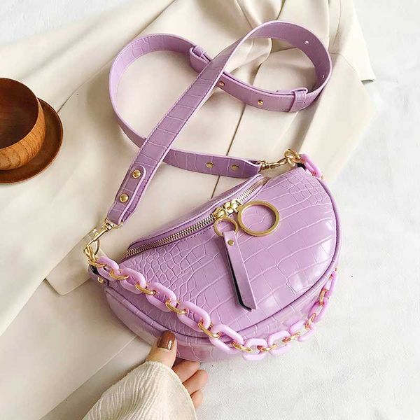 

fashion crocodile pattern women bag chain pu leather crossbody bags for women shoulder handbag sac a main