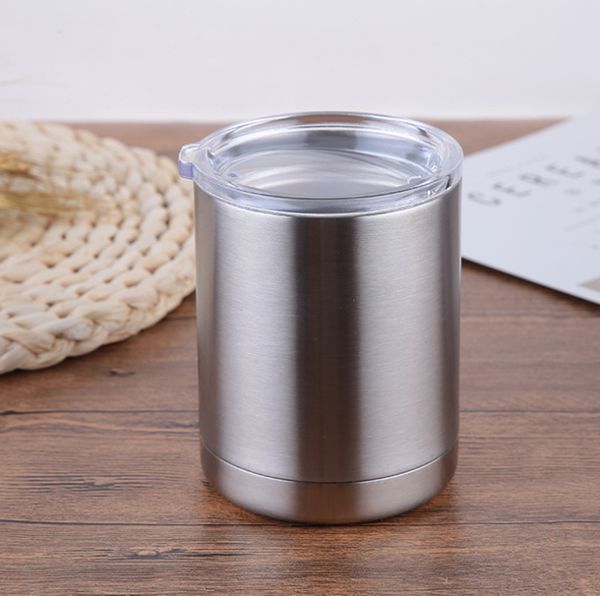 

10oz stainless steel tumblers wholesale kids mugs double wall insulated vacuum flask sport travel coffee mugs mini cup with lid