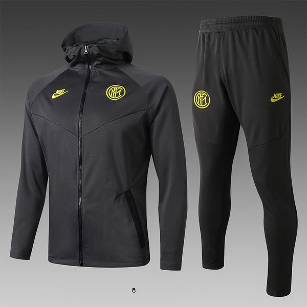 

19 20 ac milan paris inter milan hooded down jacket real madrid roma palmeras messi barcelona bayern set joint football jacket ajax dortmund, Black