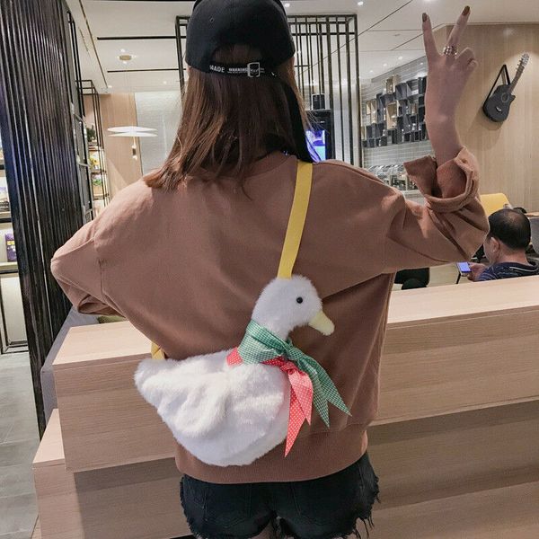

kawaii lolita plush scarf duck bag messenger shoulder purse crossbody gift