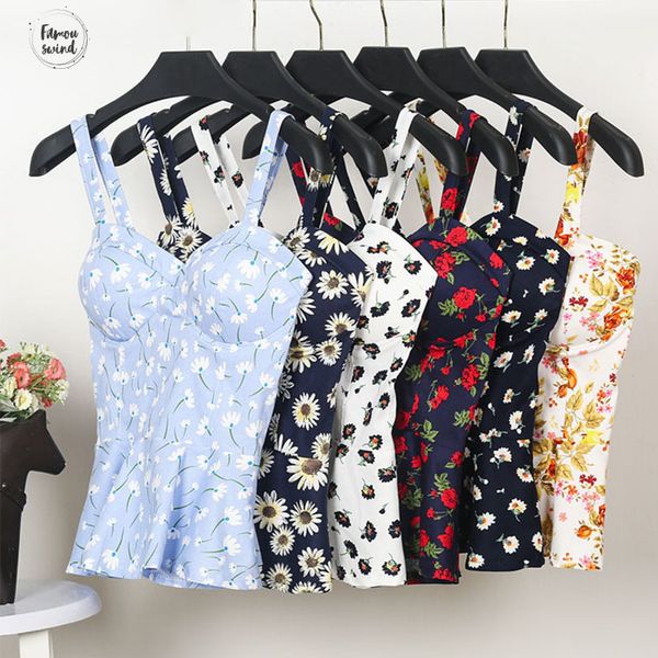 

цветочный бюстье crop top summer женщины tank top feminino короткий жилет sexy camis женщины топы обрезанное ruffles bralette бюстгальтер, White
