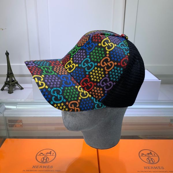 

горячая продажа мужчины женщины конструктор hat luxury бейсболки brand cap радуга письмо роскошные мужские hat cap snapback регулируемый гол, Blue;gray
