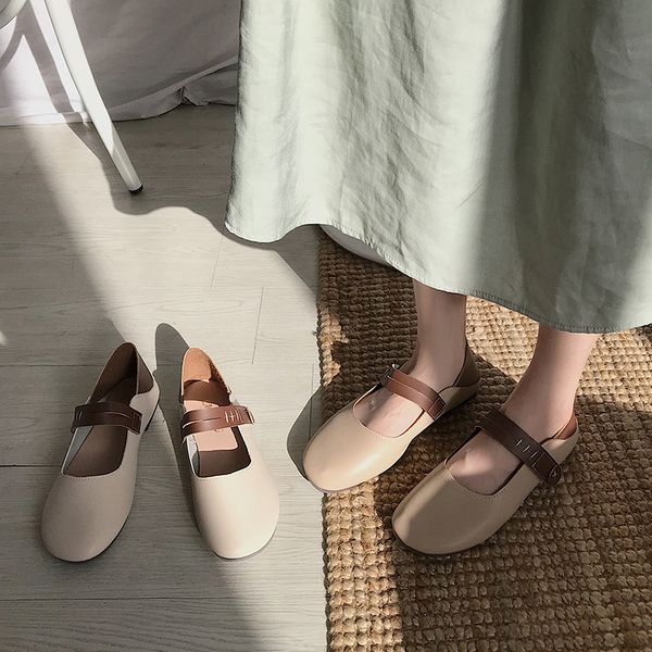 

casual woman shoe women shoes autumn round toe 2020 fashion women's female footwear shallow mouth fall summer modis dress, Black