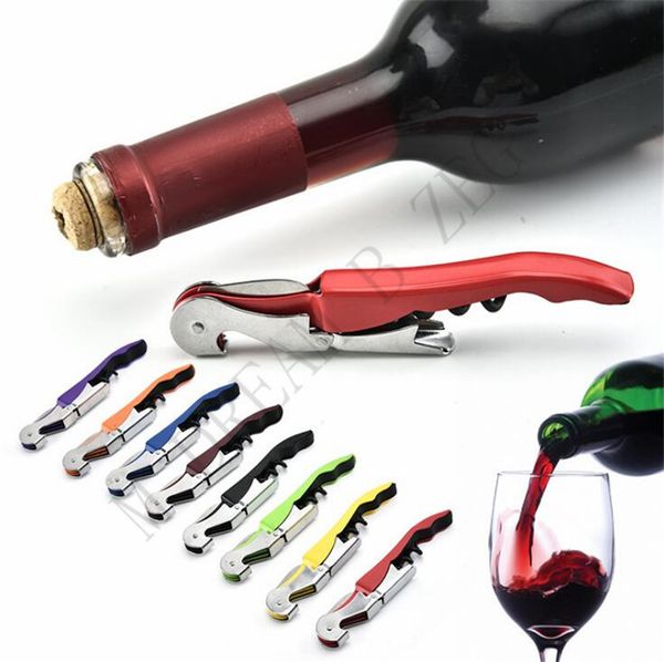 8 cores Corkscrew Garrafa de vinho abridores portáteis Multifunction Alcance de vinho de vinho de vinho abridor de garrafa de cerveja casa ferramentas de cozinha