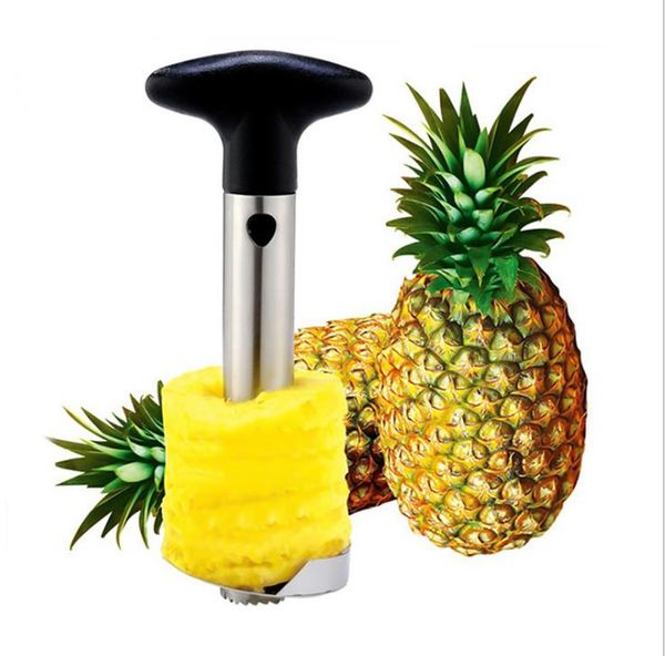 

stainless steel pineapple peeler cutter slicer corer peel core tools fruit vegetable knife gadget kitchen spiralizer ooa4831