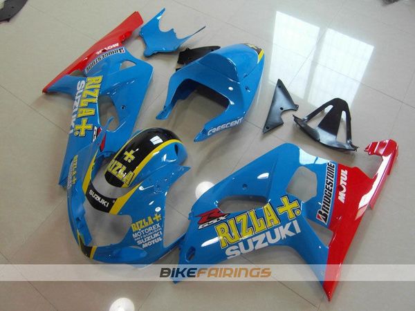 

новая abs для мотоциклов обтекатели комплект, пригодный для suzuki gsx-r600 gsx-r750 600 750 k1 2001 2002 2003 01 02 03 синий